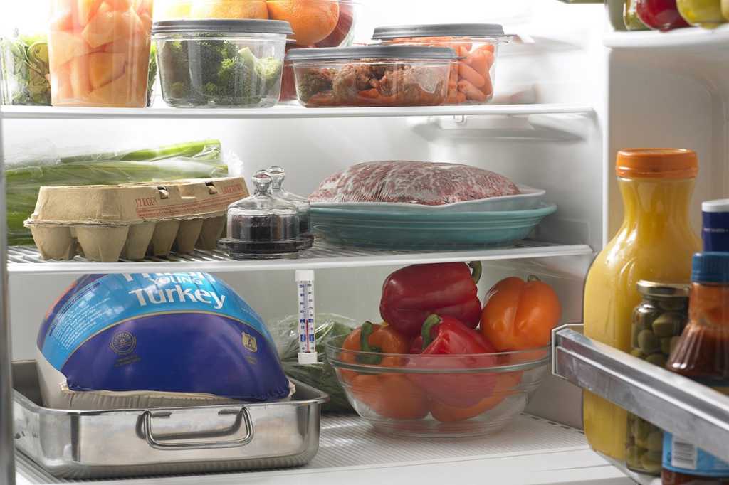 food in refrigerator
