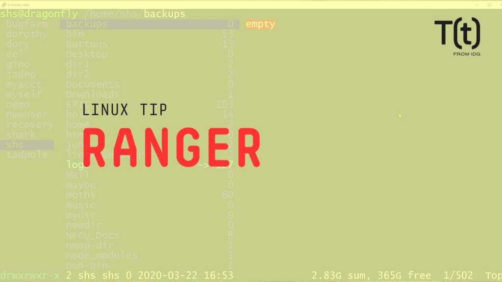 How to use ranger: 2-Minute Linux Tips | Network World