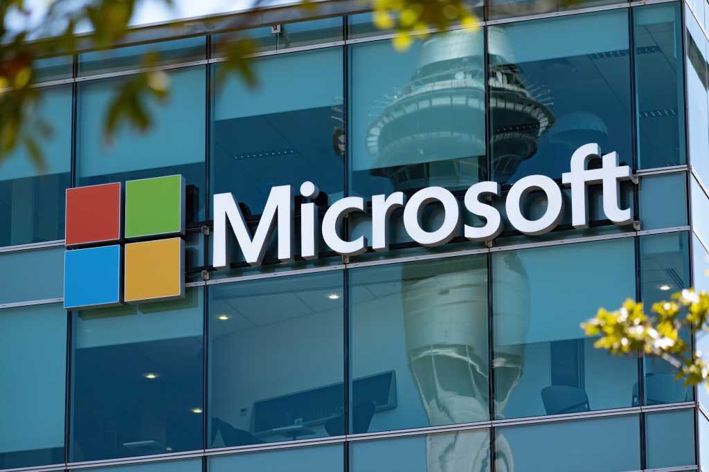 Auckland / New Zealand - November 7 2019: View of Microsoft office building