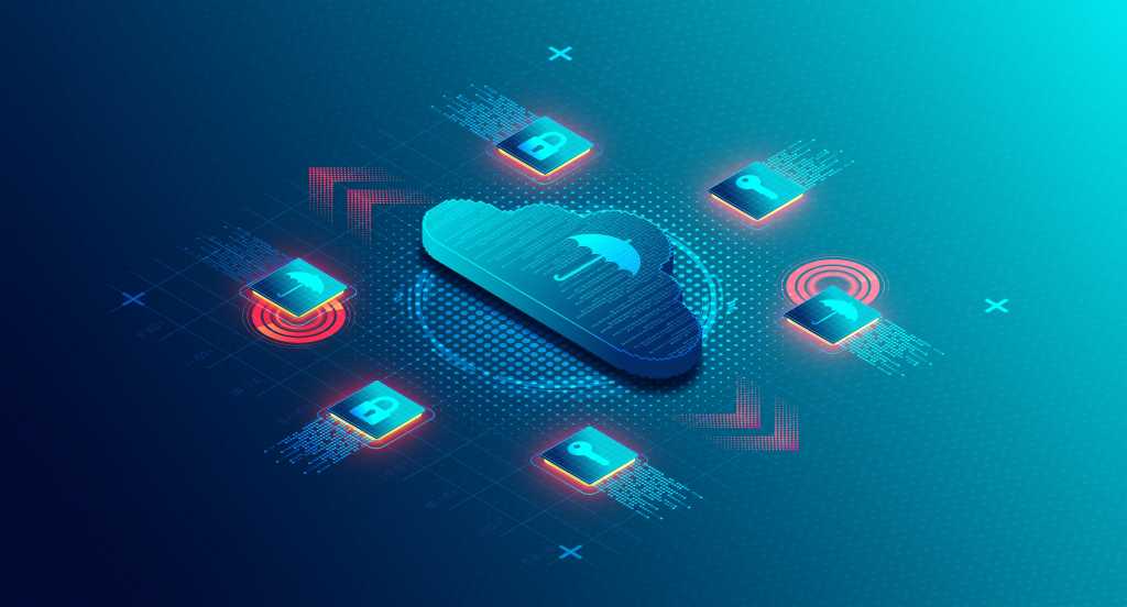 Cloud Computing Disaster Recovery Solutions Concept - Cloud DR - Services Companies Use for the Purpose of Backing Up Resources into a Cloud Environment - 3D Illustration