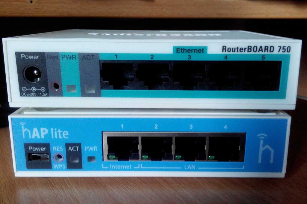 MikroTik Hap Lite and RouterBoard 750